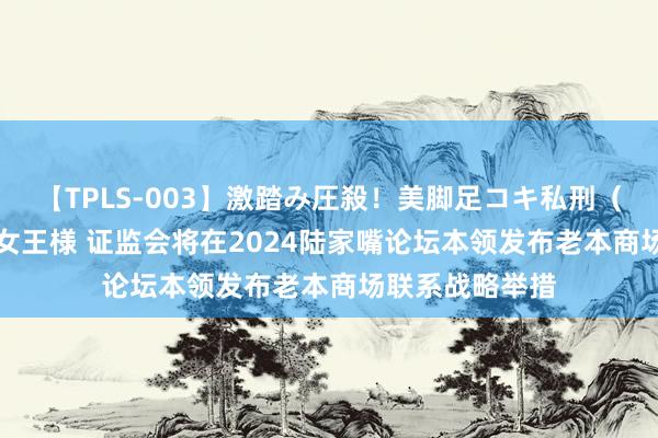 【TPLS-003】激踏み圧殺！美脚足コキ私刑（リンチ） JUN女王様 证监会将在2024陆家嘴论坛本领发布老本商场联系战略举措