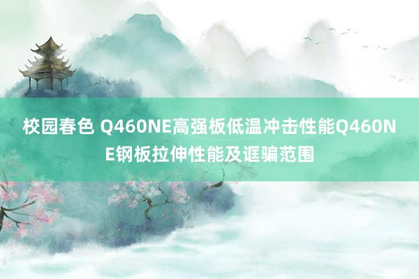 校园春色 Q460NE高强板低温冲击性能Q460NE钢板拉伸性能及诓骗范围