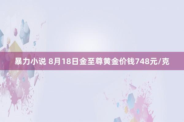 暴力小说 8月18日金至尊黄金价钱748元/克