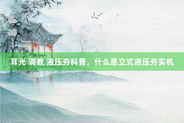 耳光 调教 液压夯科普，什么是立式液压夯实机