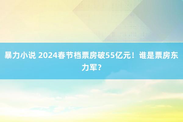 暴力小说 2024春节档票房破55亿元！谁是票房东力军？